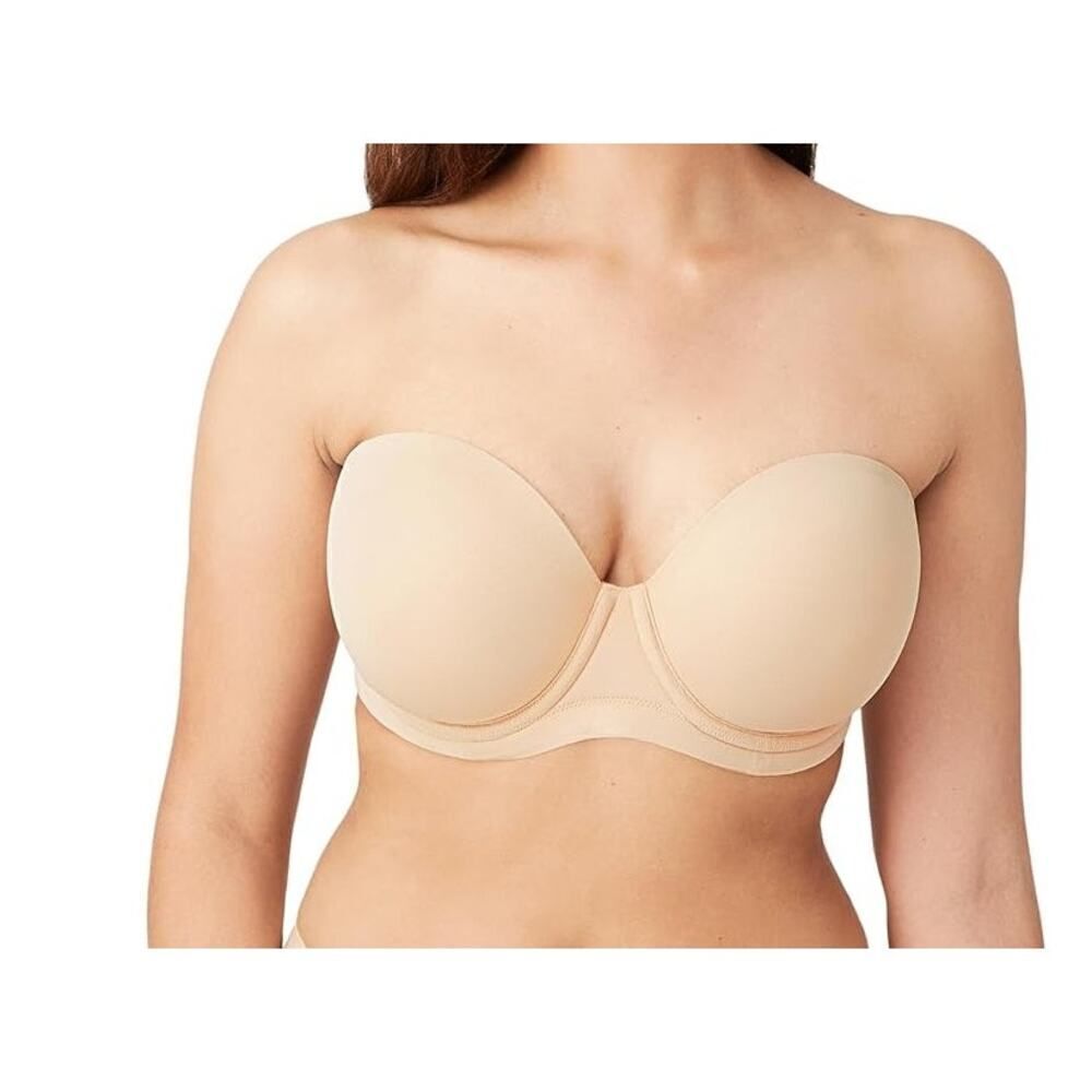 Wacoal Strapless Bra Red Carpet Multiway 854119 Moulded Padded Nude Size 38G